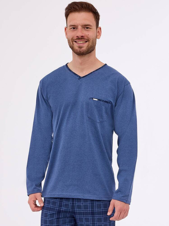 Piżama męska 122/261 Clark Cornette granatowy