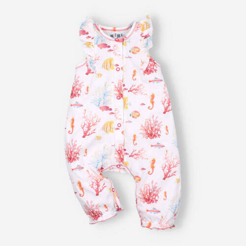 Spodnie ogrodniczki z bawełny organicznej Ocean Nini