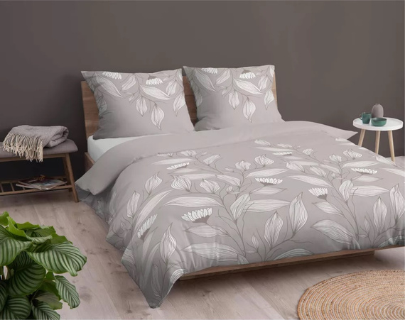 Pościel bawełniana 4957A liście Detexpol