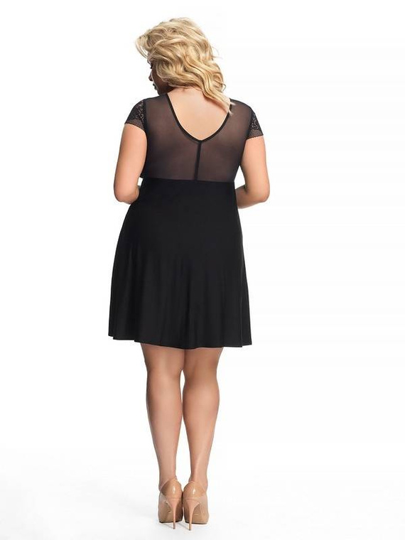 Koszula K 669 Nisa Gorsenia -czarny