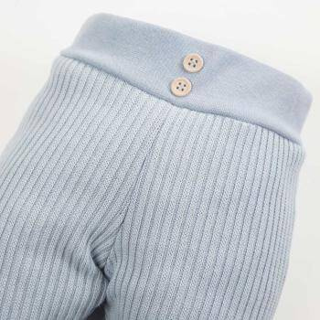 Legginsy sweterkowe Puppy Playtime Eevi - niebieskie