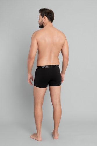 Bokserki męskie Fluo Italian Fashion - czarny/fluo pomarańcz