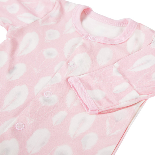 Body z długim rękawem Bamboo Ewa Klucze - niebieski