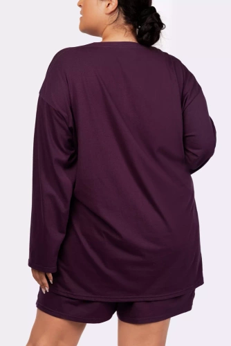 Piżama damska Joy longsleeve Mona purple