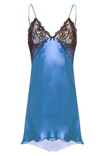 Halka satynowa Evelyn DKaren - błękit