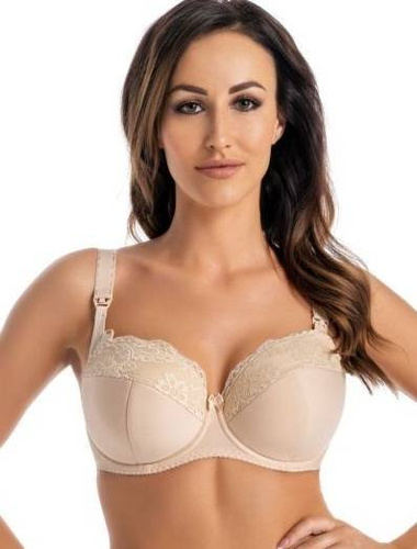 Usztywniany biustonosz do karmienia Marte Mama Teyli - beżowy