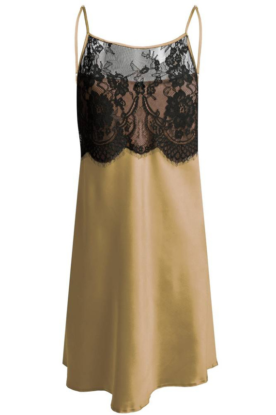 Halka satynowa Janice DKaren - jasny brąz