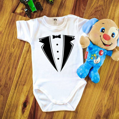 "Smoking" body krótki rękaw Moocha czarny