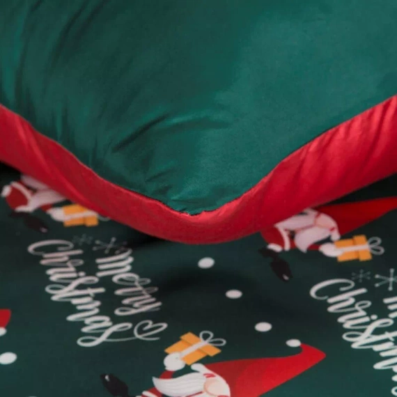 Galdor Eurofirany Pościel świąteczna z mikrowłókna – zielona czerwona skrzaty