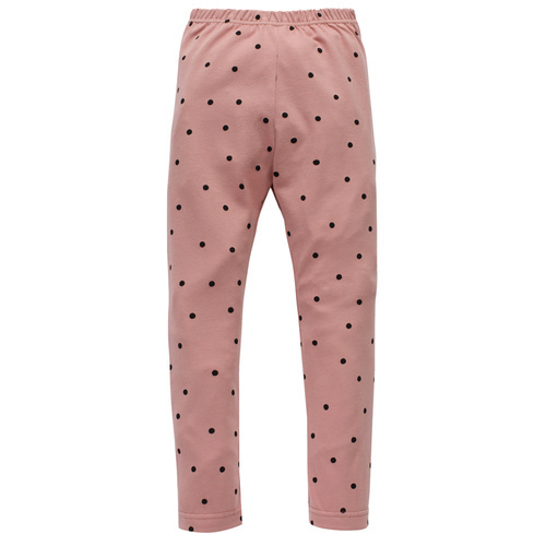 Leginsy w groszki Tres Bien Pinokio - róż groszki