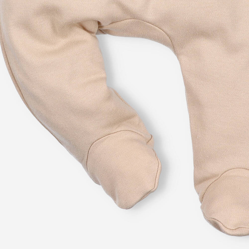 Półśpiochy z bawełny organicznej Psiaki Nini beżowy 