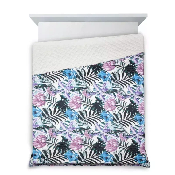 Narzuta dekoracyjna liście Malibu Design91 wrzosowy