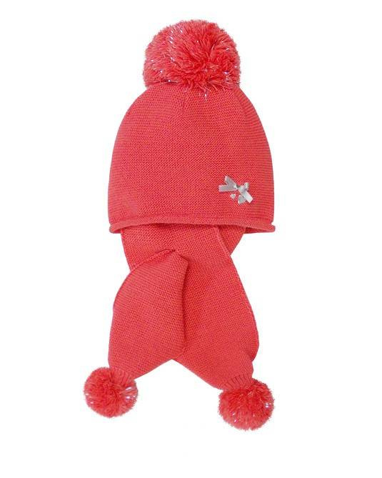 Komplet Czapka + szalik dziecięca 42-429 AJS mix-kolor