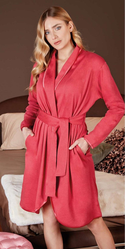 Szlafrok damski PV38096 Nottingham raspberry