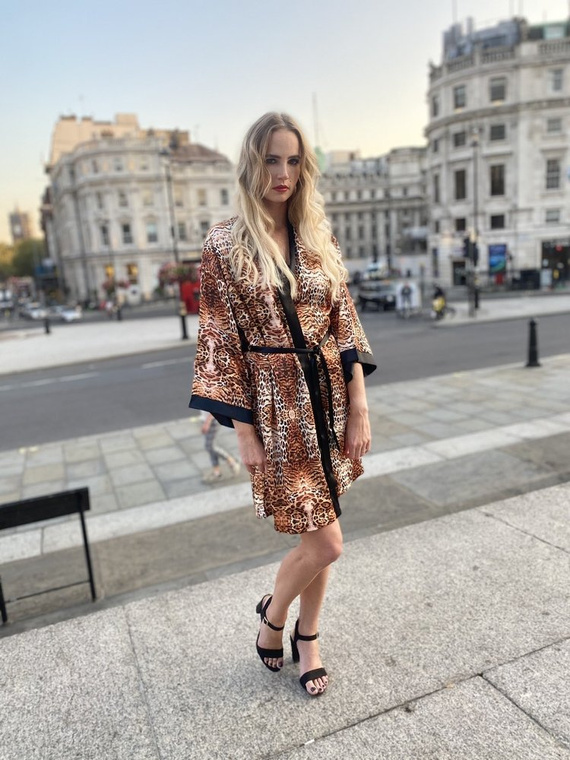 417 Valentina szlafrok damski Forex - beżowy