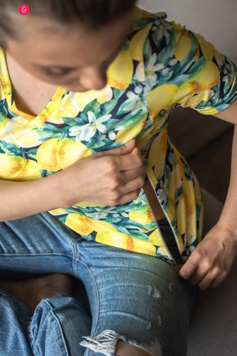 Boob bluzka do karmienia Milk&Love w cytryny