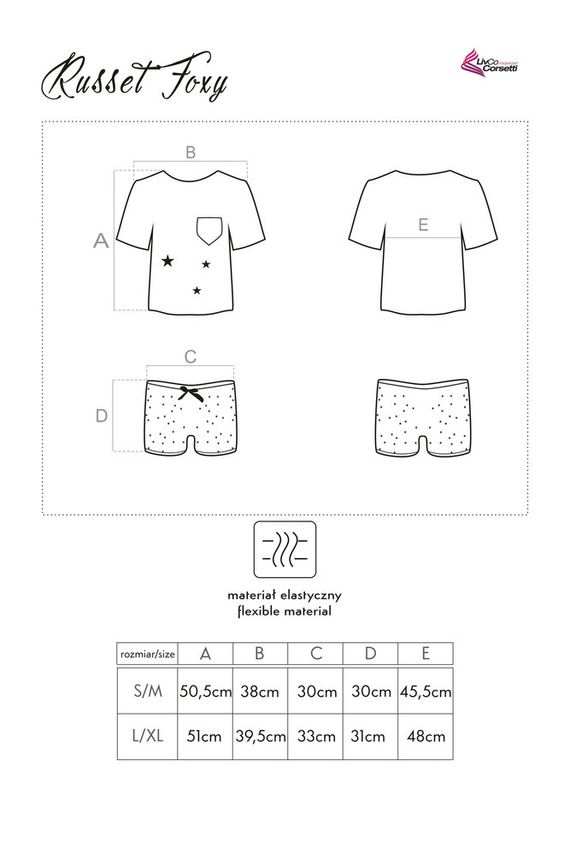 Komplet dwuczęściowy Russet Foxy 0204 LivCo Corsetti Fashion