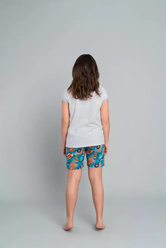 Piżama dziewczęca Oceania Italian Fashion - melanż/druk