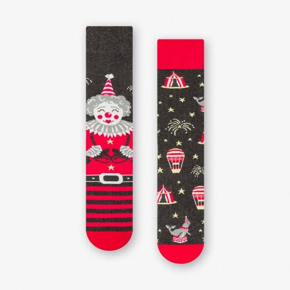 079 Nie Do Pary Skarpety Męskie More - melanż ciemny szary 062