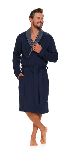 SWS.5283 szlafrok męski Doctor Nap - navy blue
