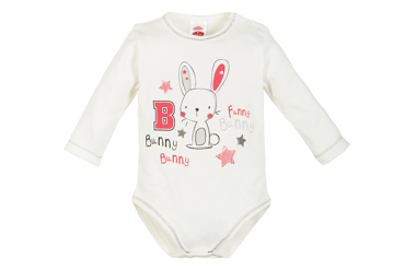 Body z długim rękawem "BANNY B" Makoma różowy