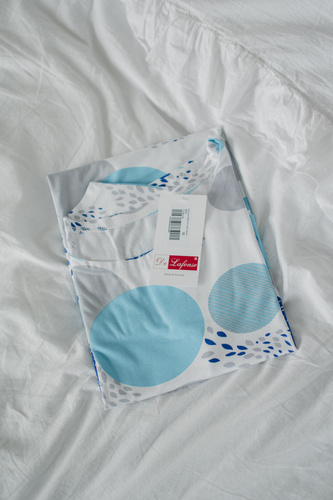 De Lafense 860 Amelia – koszula nocna damska z wiskozy, krótki rękaw