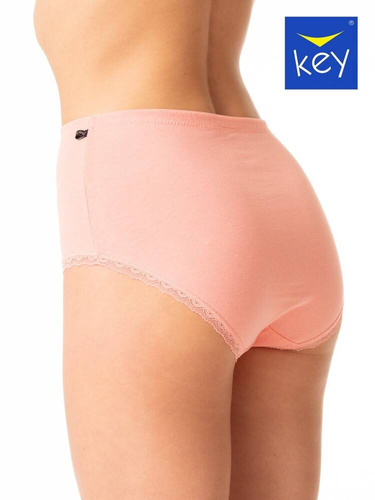 Figi damskie LPF 218   2-pak Key koralowy beżowy