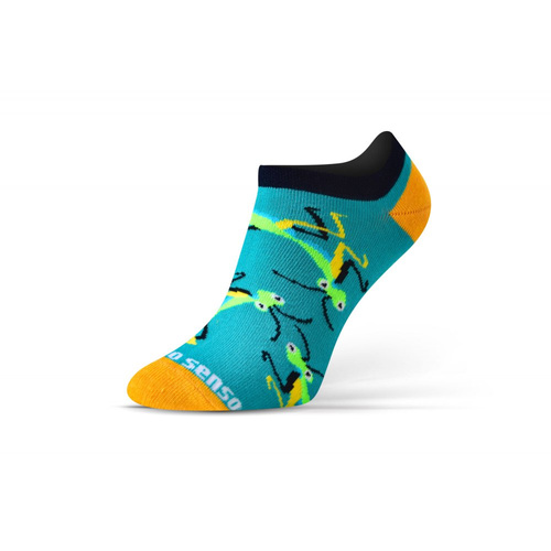 Konik Polny Skarpety stopki finest cotton dwie różne Sesto Senso niebieski