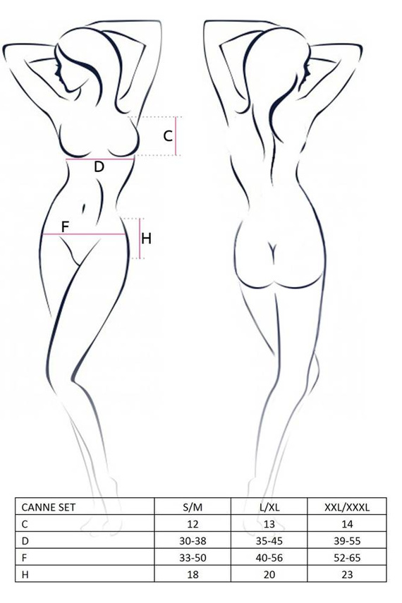 Komplet Canne Set Passion czarny