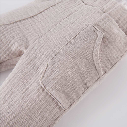 Spodnie niemowlęce muślinowe Pacific Eevi - beżowy