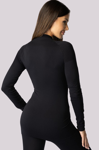 Koszulka termoaktywna damska dłiugi rękaw Alpha Spaio black 