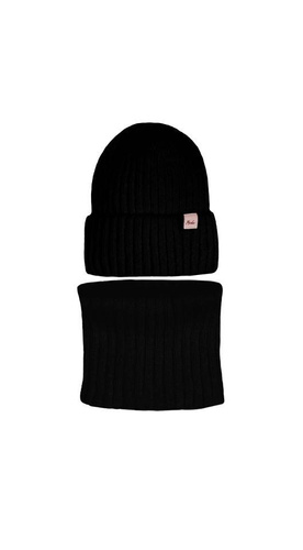 Czapka + komin dla dziewczynki 46-448 AJS mix kolor