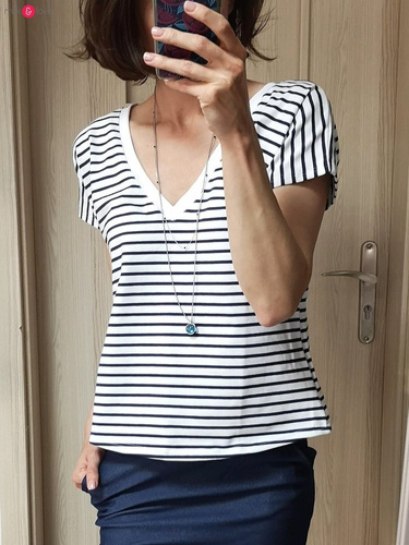 Bluzka ciążowa i do karmienia z krótkim rękawem Two Ways Milk&Love dusty cedar