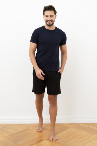 Koszulka męska, krótki rękaw Ikar Italian Fashion - granat