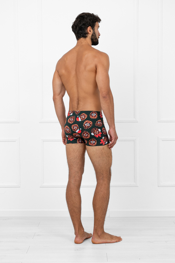 Italian Fashion Cono – wygodne męskie bokserki z zabawnym bożonarodzeniowym motywem
