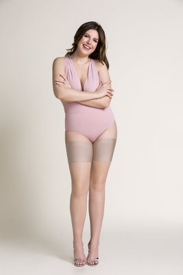 Opaska na uda 510 Satine Size Plus Gabriella beige/beżowy