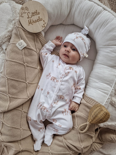 Kocyk dziany Diamond YOSOY - beżowy