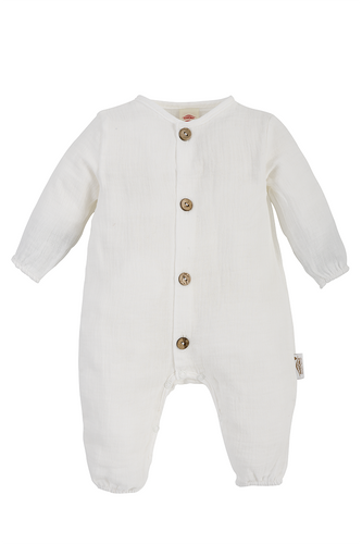 Pajac muślinowy "Just Muslin" Makoma ecru