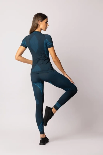 Legginsy damskie Breeze Spaio black/blue 