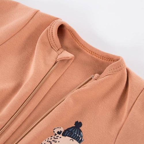 Pajac niemowlęcy z zamkiem Jump Eevi - beżowy