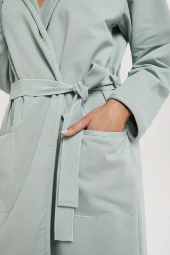 Szlafrok damski Karina Italian Fashion - miętowy