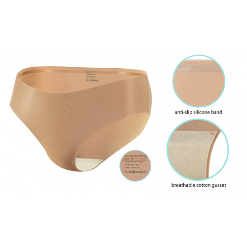 Figi laserowe z silikonem Sesto Senzo beżowy