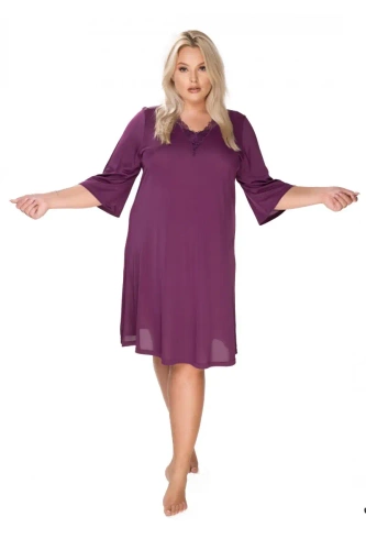 Koszula nocna damska Mewa 86400 Elena Mewa bakłażanowy