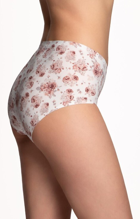 Figi Damskie L-POL 5031 MD-N Midi Lama- ecru