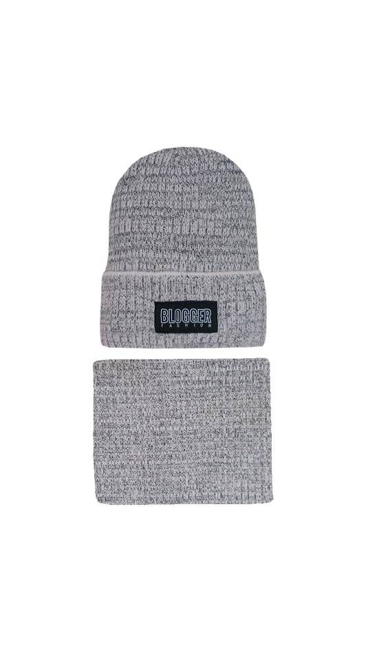 44-536 Komplet Dziecięcy Czapka + Komin a AJS mix-kolor