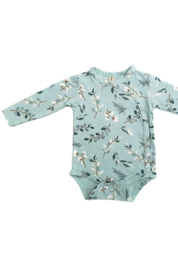 BOD.4291 Body z długim rękawem rozpinane Doctor Nap - pool blue