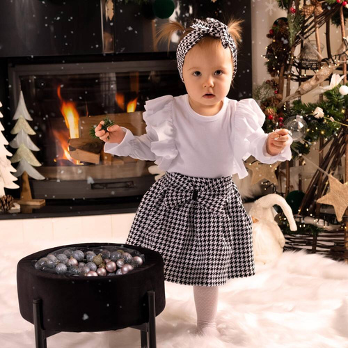 163572 Magia Świąt Bluzka z długim rękawem Nicol - biały