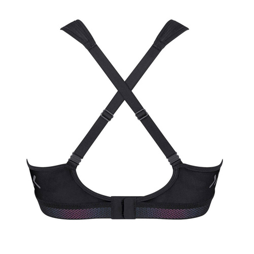 Triaction cardio cloud Biustonosz sportowy w fasonie racerback - black