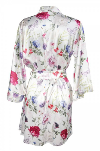 Podomka damska Flowers  DKaren DK-P- biały 005