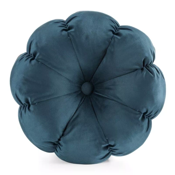 Poduszka dekoracyjna kwiatek Flower 41 Eurofirany niebieski